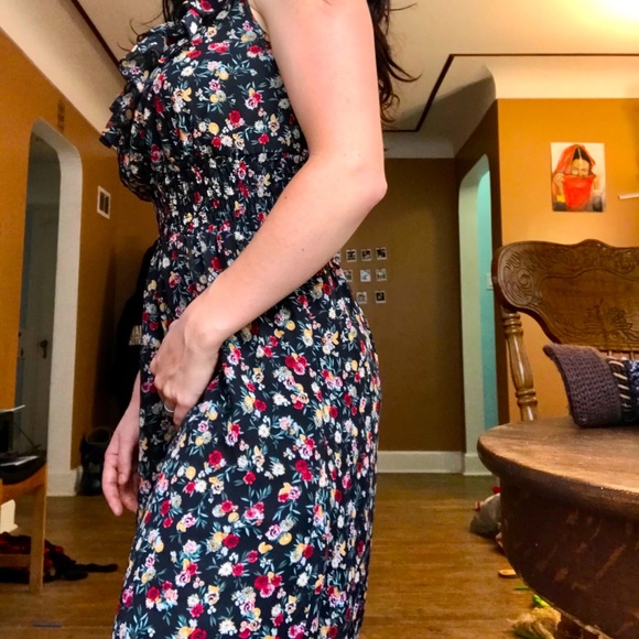 SUZY SHIER ruffled flowered boho dress - Picture 1 of 9